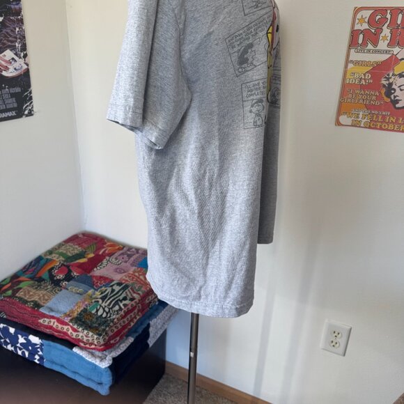 Peanuts Retro Santa Snoopy Graphic Distressed T Shirt - Picture 14 of 15